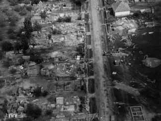 1970. Tiszai árvíz, Komlódtótfalu (Fotó: MTI)