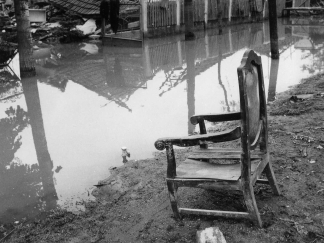 1970. Tiszai árvíz, Komlódtótfalu (Fotó: MTI)